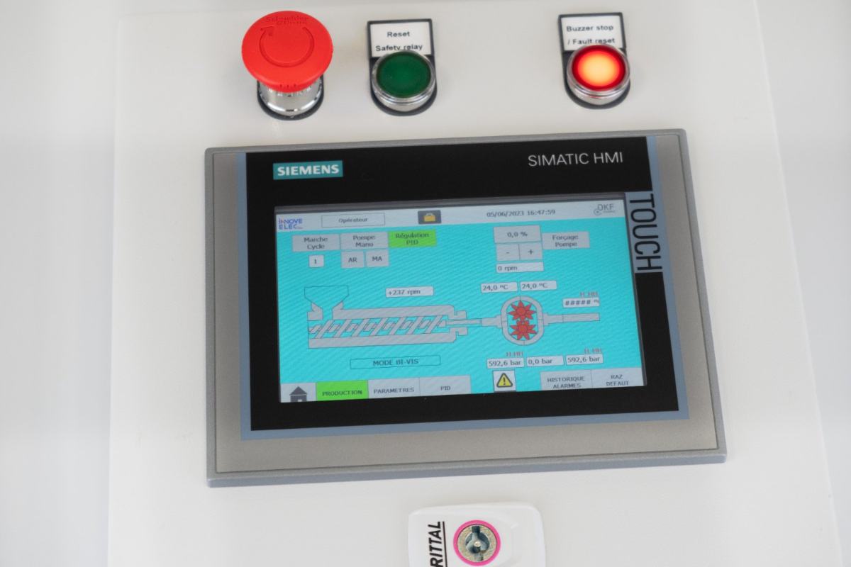 Interface IHM de supervision sur armoire de commande